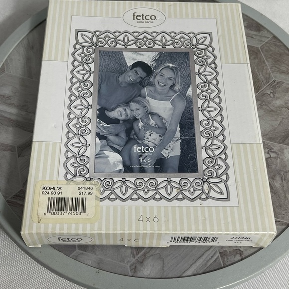 Fetco Home Decor 4x6 Ornate Metal Picture Frame with Box Vintage 2004 - Picture 3 of 6